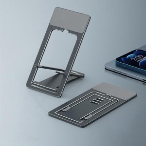 HZ10 Slim Portable Desktop Live Stand Multifunctional Folding Mobile Phone Holder(Gray) (OEM)