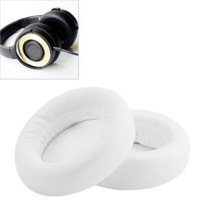 2 PCS For ATH WS550 Imitation Leather + Sponge Headphone Protective Cover Earmuffs (White) (OEM)
