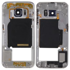 For Galaxy S6 Edge / G925 Back Plate Housing Camera Lens Panel with Side Keys and Speaker Ringer Buzzer (Grey) (OEM)