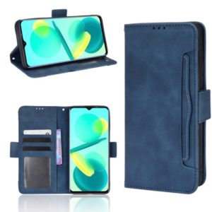 For Oukitel C25 Skin Feel Calf Pattern Leather Phone Case(Blue) (OEM)