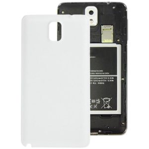For Galaxy Note III / N9000 Litchi Texture Original Plastic Battery Cover (White) (OEM)