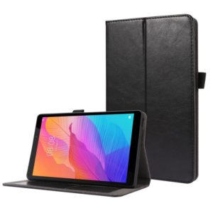 For Huawei MatePad T8 8.0 2-Folding Business Horizontal Flip PU Leather Case with Card Slots & Holder(Black) (OEM)