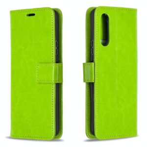 For Sony Xperia 10 II Crazy Horse Texture Horizontal Flip Leather Case with Holder & Card Slots & Wallet & Photo Frame(Green) (OEM)