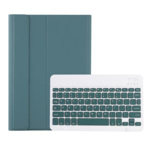 A08 Candy Color Ultra Thin Bluetooth Keyboard Leather Case For Samsung Galaxy Tab A8 10.5 2021 SM-X200 / SM-X205(Dark Green) (OEM)