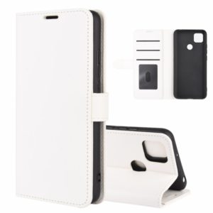 For Xiaomi Redmi 9C R64 Texture Single Horizontal Flip Protective Case with Holder & Card Slots & Wallet& Photo Frame(White) (OEM)
