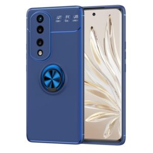 For Honor 70 Pro Metal Ring Holder TPU Phone Case(Blue) (OEM)