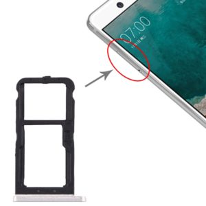 SIM Card Tray + SIM Card Tray / Micro SD Card Tray for Nokia 7 TA-1041 (White) (OEM)