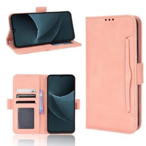For Blackview A95 Skin Feel Calf Texture Card Slots Leather Phone Case(Pink) (OEM)