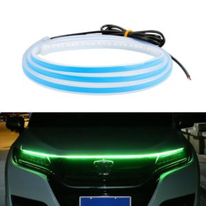 Car LED Streamer Decorative Hood Atmosphere Lights, Style: Monochrome Green Light(1.8m) (OEM)