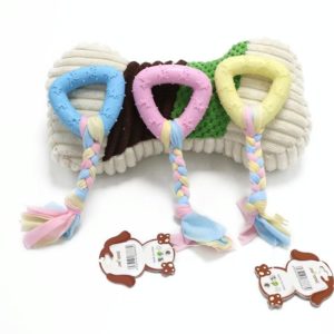 Pet Toys TPR Bite Resistance Dog Supplies Cotton Rope Cloth Toys, Size: Triangular(Random Color Delivery) (OEM)