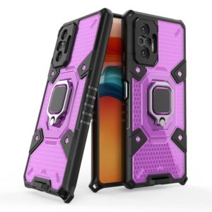 For Xiaomi Redmi Note 10 Pro Space PC+TPU Ring Holder Protective Case(Purple) (OEM)