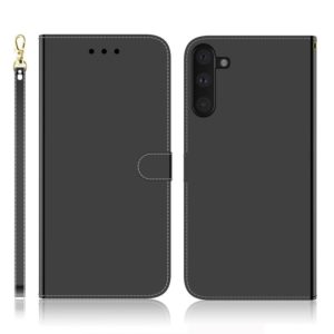 For Galaxy Note 10 Imitated Mirror Surface Horizontal Flip Leather Case with Holder & Card Slots & Wallet & Lanyard(Black) (OEM)