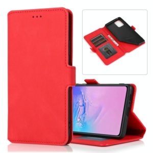 For Samsung Galaxy S10 Lite Retro Magnetic Closing Clasp Horizontal Flip Leather Case with Holder & Card Slots & Photo Frame & Wallet(Red) (OEM)