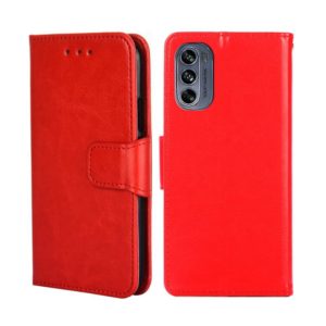 For Motorola Moto G62 5G Crystal Texture Leather Phone Case(Red) (OEM)