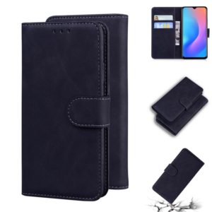 For Blackview A60 Pro Skin Feel Pure Color Flip Leather Phone Case(Black) (OEM)