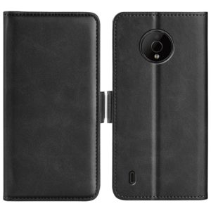 For Nokia C200 Dual-side Magnetic Buckle Horizontal Flip Leather Phone Case(Black) (OEM)