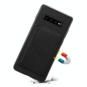 For Galaxy S10 Denior V3 Luxury Car Cowhide Leather Protective Case with Holder & Card Slot(Black) (Denior) (OEM)