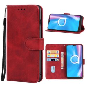 Leather Phone Case For Alcatel 1SE 2020(Red) (OEM)
