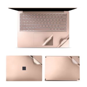 4 in 1 Notebook Shell Protective Film Sticker Set for Microsoft Surface Laptop 3 13.5 inch (Gold) (OEM)