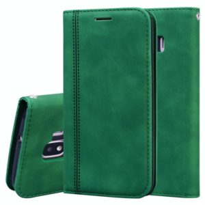 For Samsung Galaxy J2 Core Frosted Business Magnetic Horizontal Flip PU Leather Case with Holder & Card Slot & Lanyard(Green) (OEM)
