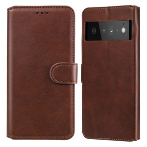 Classic Calf Texture PU + TPU Horizontal Flip Leather Case with Holder & Card Slots & Wallet For Google Pixel 6 Pro(Brown) (OEM)