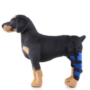 HJ19 Pet Surgery Rehabilitation Back Leg Protector Walking Aids, Size: XS(Blue Left Back Leg) (OEM)