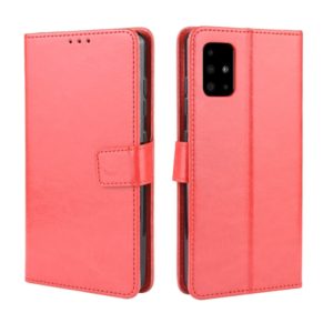 For Galaxy S20 Retro Crazy Horse Texture Horizontal Flip Leather Case with Holder & Card Slots & Photo Frame(Red) (OEM)