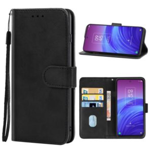 Leather Phone Case For TCL 20L(Black) (OEM)