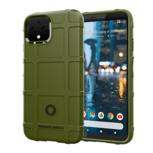 Shockproof Protector Cover Full Coverage Silicone Case for Google Pixel 4 (Green) (OEM)