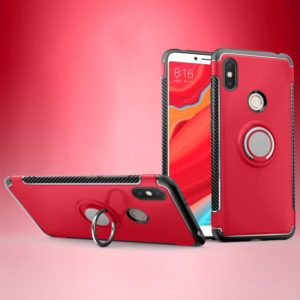 Magnetic 360 Degree Rotation Ring Holder Armor Protective Case for Xiaomi Redmi S2 (Red) (OEM)