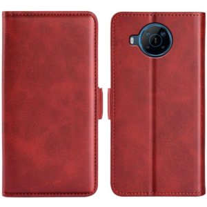 For Nokia X100 Dual-side Magnetic Buckle Leather Phone Case(Red) (OEM)
