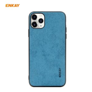 For iPhone 11 Pro ENKAY ENK-PC029 Business Series Fabric Texture PU Leather + TPU Soft Slim CaseCover(Blue) (ENKAY) (OEM)