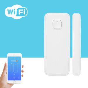 WDS02 Wireless WiFi Alarm Door and Window Sensor Detection Smart Home Security Door Magnetic Switch System(White) (OEM)
