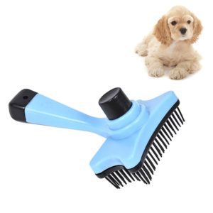 Elite Multi-functional Plastic Grooming Comb Cut Tangles Tool Pet Brushes(Blue) (OEM)