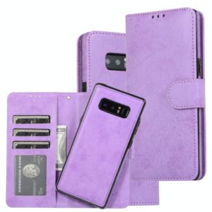 For Samsung Galaxy Note8 Retro 2 in 1 Detachable Magnetic Horizontal Flip TPU + PU Leather Case with Holder & Card Slots & Photo Frame & Wallet(Purple) (OEM)