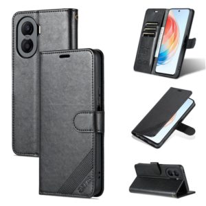 For Honor X40i AZNS Sheepskin Texture Flip Leather Phone Case(Black) (AZNS) (OEM)