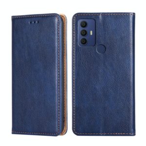 For TCL 305 / 30 SE / 306 Pure Color Magnetic Leather Phone Case(Blue) (OEM)