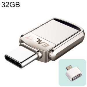 EAGET 32G USB 3.1 + Type-C / USB-C Interface Metal Twister Flash U Disk, with Micro USB OTG Adapter (EAGET) (OEM)