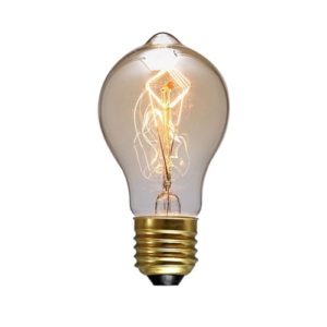 E27 40W Retro Edison Light Bulb Filament Vintage Ampoule Incandescent Bulb, AC 220V(A19 Spirai) (OEM)