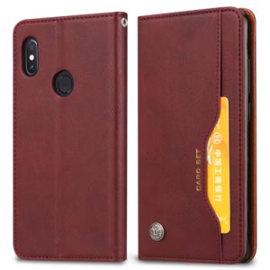 Knead Skin Texture Horizontal Flip Leather Case for Xiaomi Mi 8SE, with Photo Frame & Holder & Card Slots & Wallet(Wine Red) (OEM)