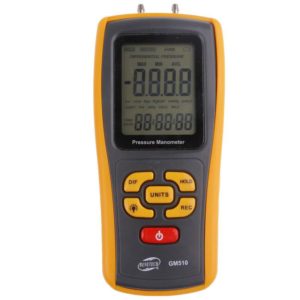 BENETECH GM510 LCD Display Pressure Manometer(Yellow) (BENETECH) (OEM)