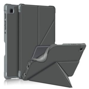 For Samsung Galaxy Tab A7 Lite 8.7 T220 / T225 Multi-folding Horizontal Flip PU Leather Shockproof Case with Holder(Grey) (OEM)