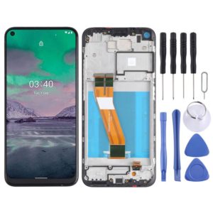 LCD Screen and Digitizer Full Assembly with Frame for Nokia 3.4 / 5.4 TA-1288 TA-1285 TA-1283 TA-1333 TA-1340 TA-1337 TA-1328 TA-1325(Black) (OEM)