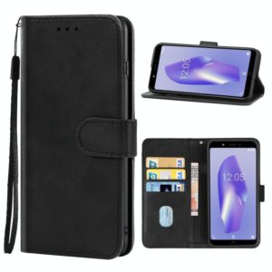 Leather Phone Case For BQ Aquaris C(Black) (OEM)