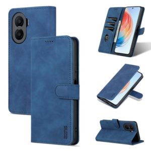 For Honor X40i AZNS Skin Feel Calf Texture Flip Leather Phone Case(Blue) (OEM)