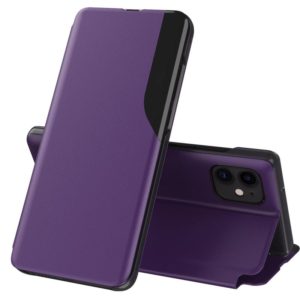 For iPhone 12 / 12 Pro Attraction Flip Holder Leather Phone Case(Purple) (OEM)