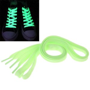 2 PCS Fashion Sports Fluorescent Color Flat Shoelaces(Green) (OEM)