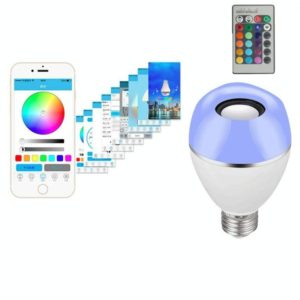E27 LED Music Bulb Smart Colorful Remote Control Wake Up Light, Color temperature: APP+Remote Control (OEM)