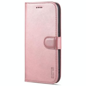 For iPhone 12 mini AZNS Skin Feel Calf Texture Horizontal Flip Leather Case with Card Slots & Holder & Wallet(Rose Gold) (AZNS) (OEM)