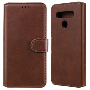 For LG K51S / Q51S Classic Calf Texture PU + TPU Horizontal Flip Leather Case, with Holder & Card Slots & Wallet(Brown) (OEM)